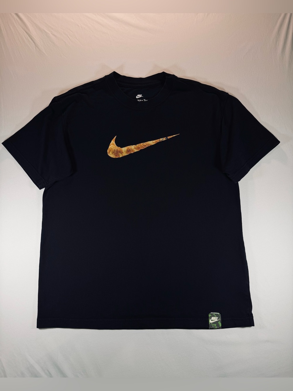 Nike Max90 Croissant Swoosh Graphic Tee Black Small
